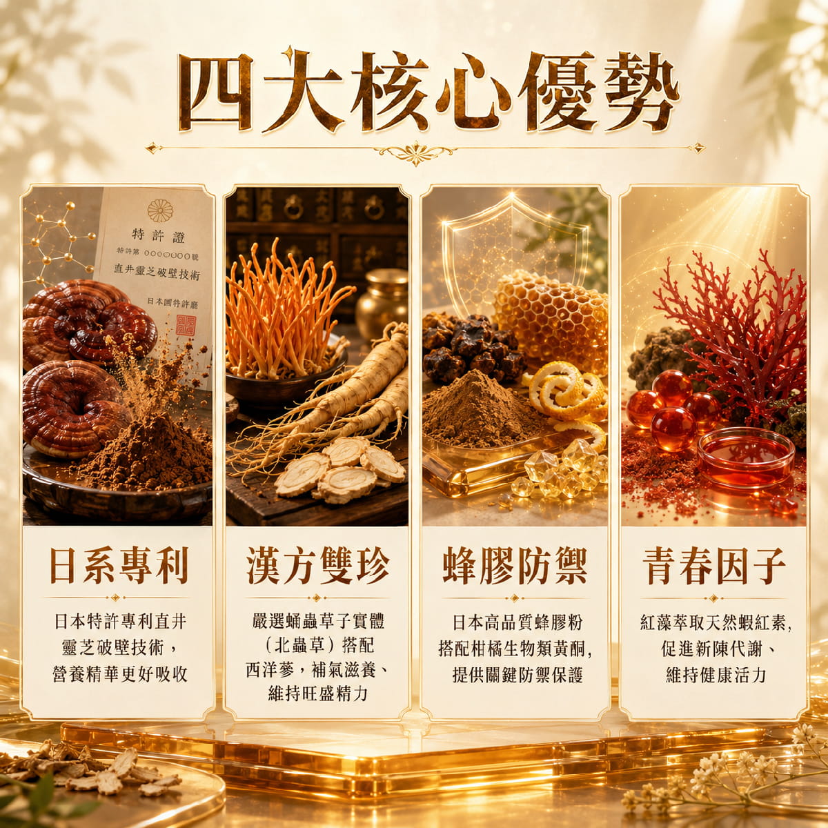 【健康密碼】強健-蟲草蜂膠(膠囊食品)