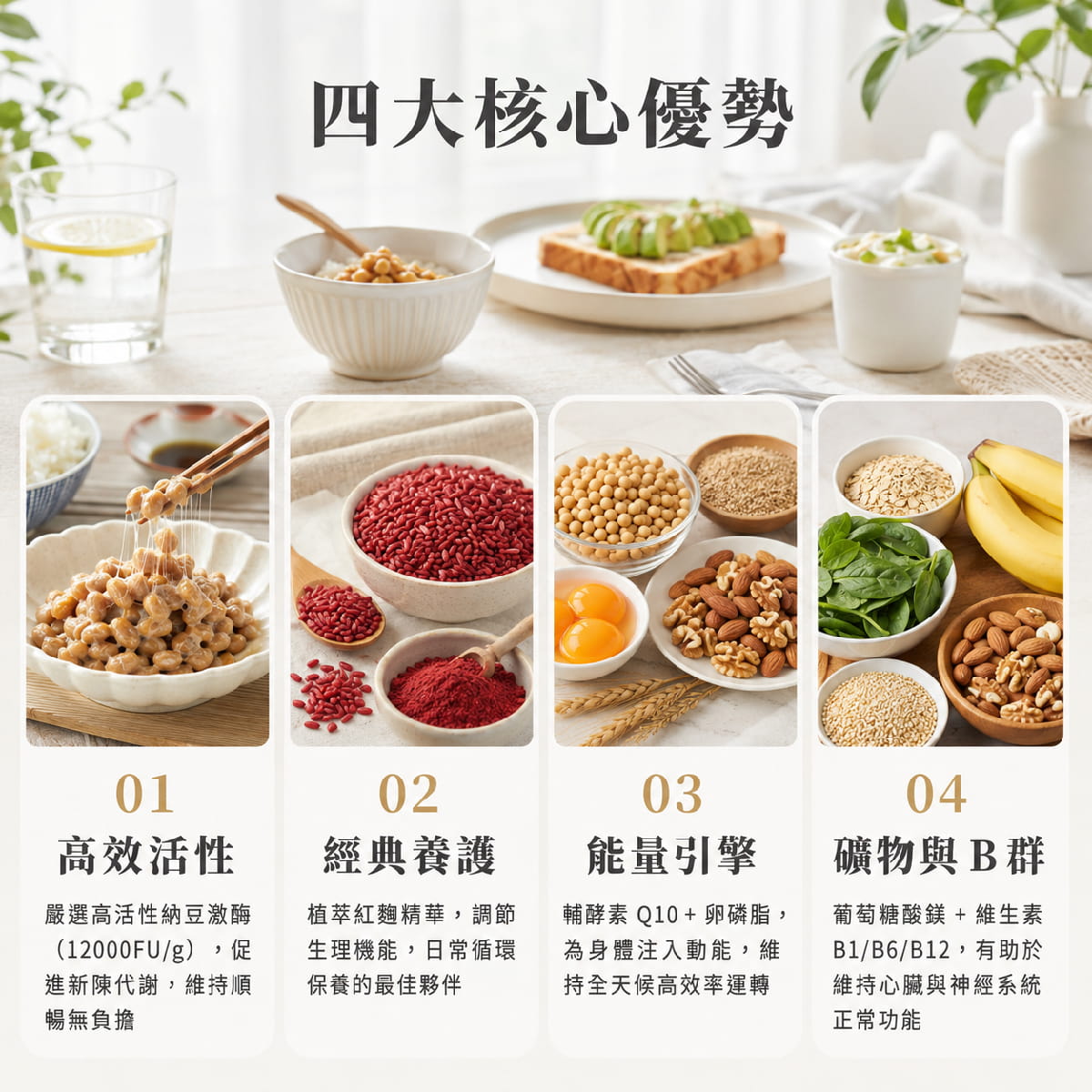 【倍佳】純淨元素-納豆紅麴Q10(膠囊狀食品)