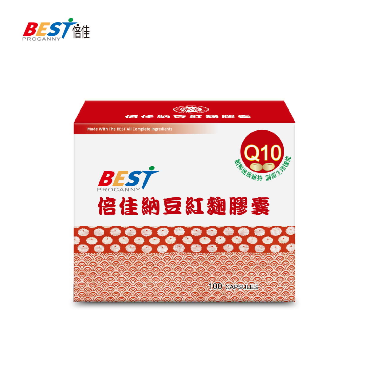 【倍佳】納豆紅麴Q10(膠囊食品)