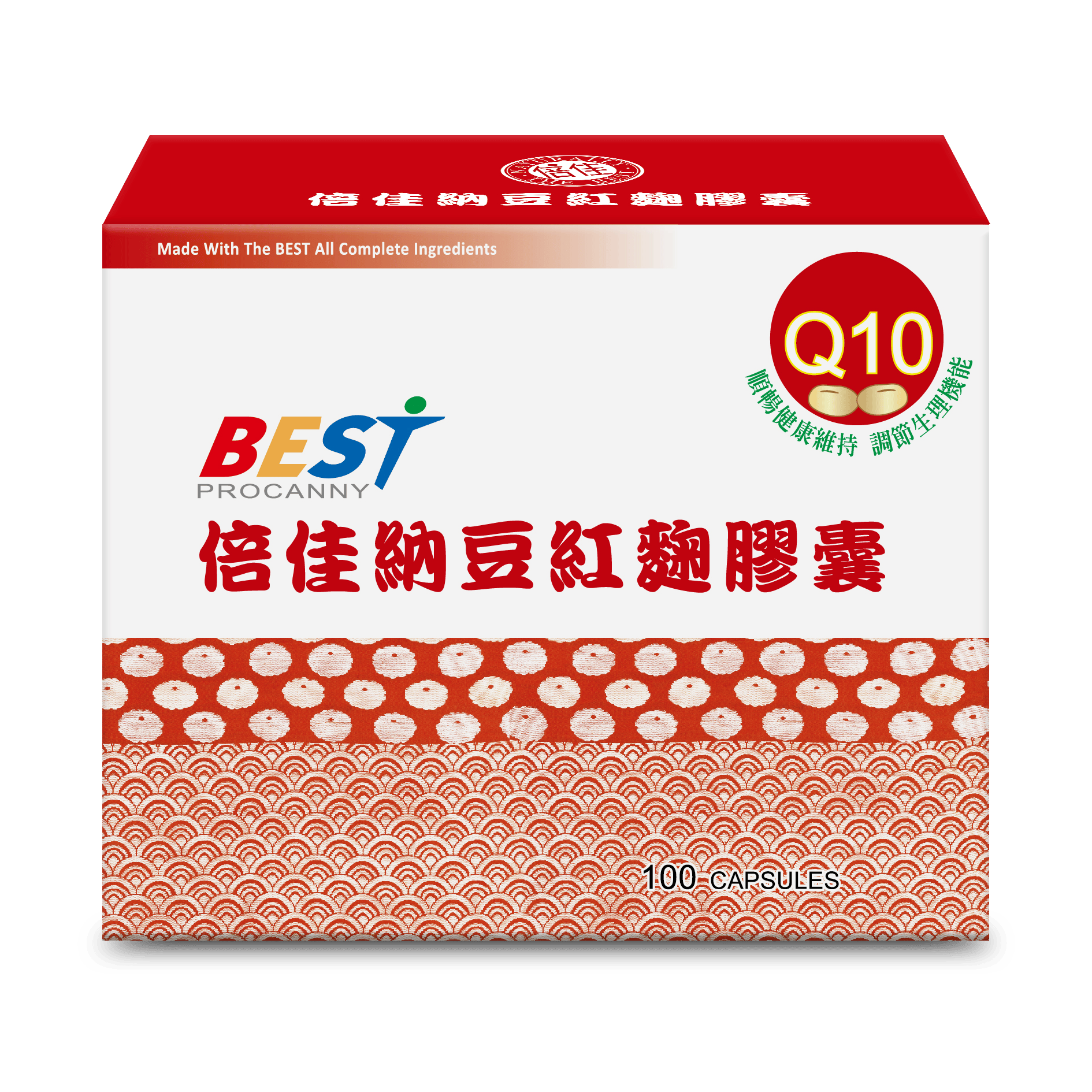 【倍佳】納豆紅麴Q10(膠囊食品)