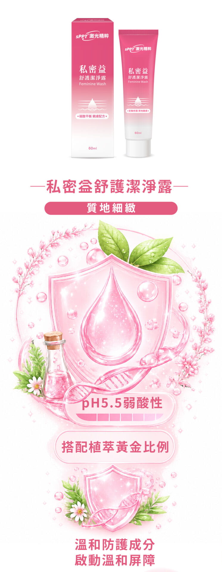 【sPPT®激光精粹】私密益舒護潔淨露