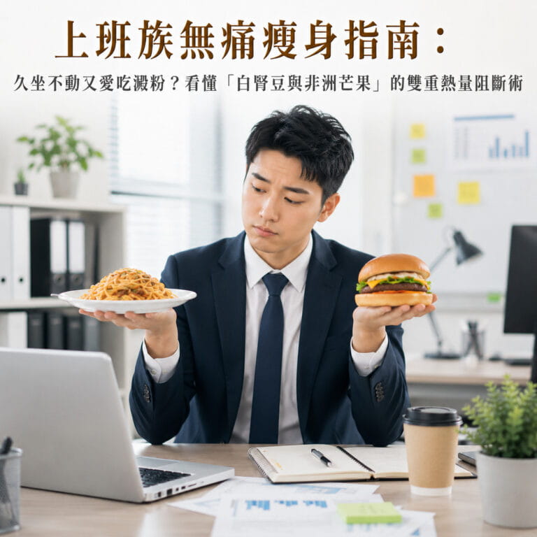 上班族無痛瘦身指南:久坐不動又愛吃澱粉?看懂「白腎豆與非洲芒果」的雙重熱量阻斷術