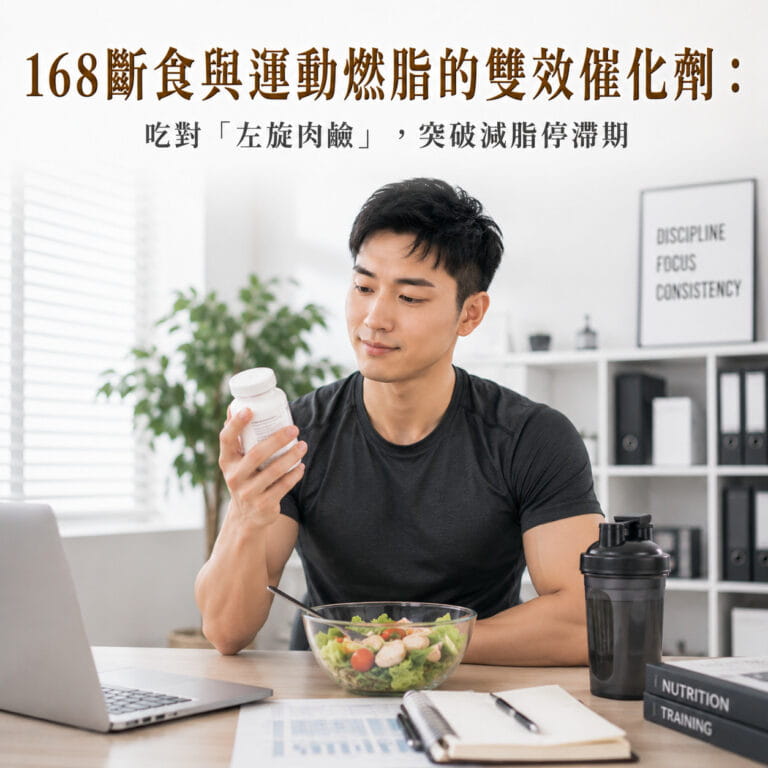 168斷食與運動燃脂的雙效催化劑:吃對「左旋肉鹼」,突破減脂停滯期