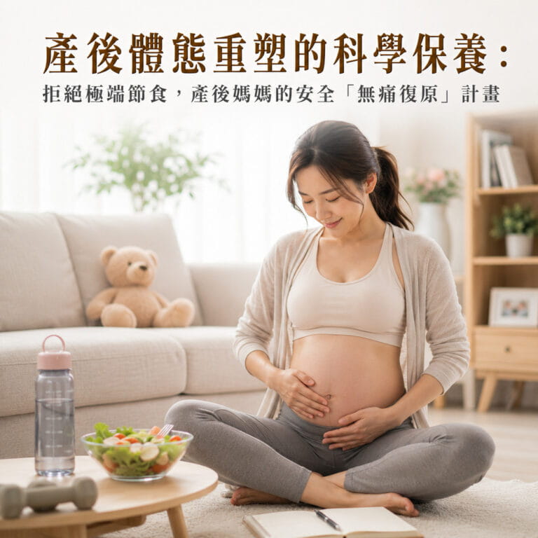 產後體態重塑的科學保養:拒絕極端節食,產後媽媽的安全「無痛復原」計畫