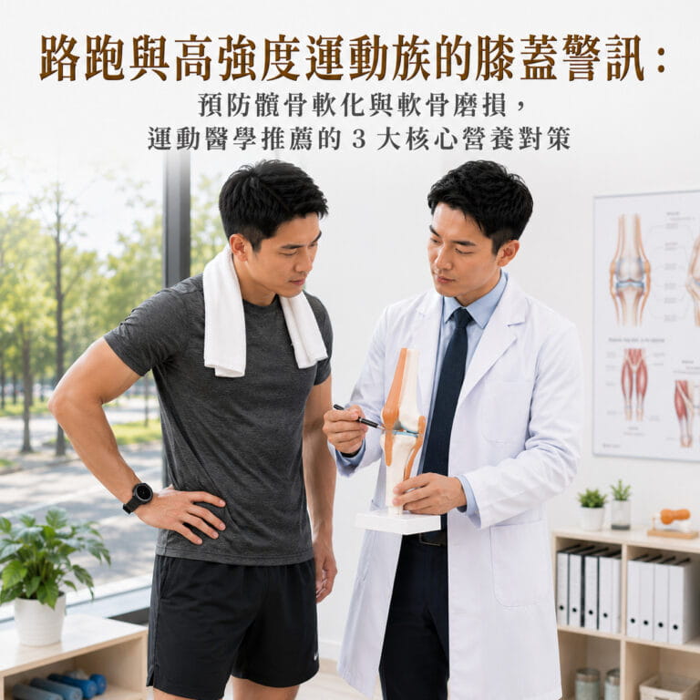 路跑與高強度運動族的膝蓋警訊:預防髕骨軟化與軟骨磨損,運動醫學推薦的 3 大核心營養對策