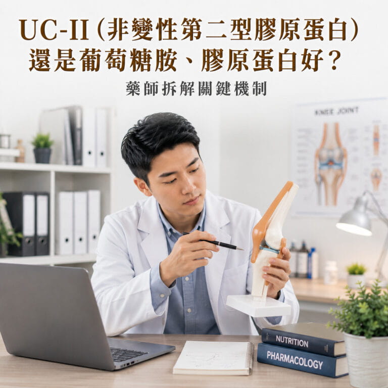 UC-II(非變性第二型膠原蛋白)還是葡萄糖胺、膠原蛋白好?藥師拆解關鍵機制