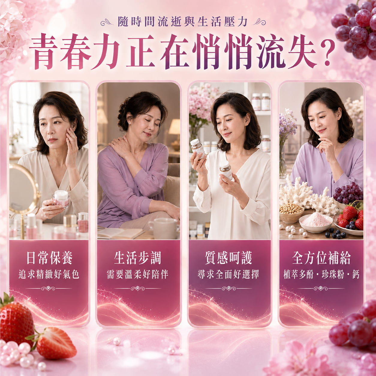 【健康密碼】青春魔力 - 專利草莓多酚 (膠囊食品)